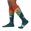 Over the calf woolen knit in custom Socks, 168 needle | https://www.bestnamebadges.com