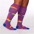 Over the calf woolen knit in custom Socks, 168 needle | https://www.bestnamebadges.com