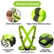 High Visibility Reflective Safety Vest Belt With 2 Armbands | https://www.bestnamebadges.com