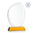 Wichita Award on Newhaven Base - Amber | https://www.bestnamebadges.com