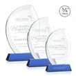 Wichita Award on Newhaven Base - Blue | https://www.bestnamebadges.com