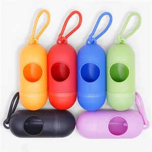 Cute Dog Poop Bag Dispenser | https://www.bestnamebadges.com