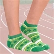 Low cut knit running socks w/ bottom cushion for comfortwear | https://www.bestnamebadges.com