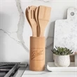 5-Piece Bamboo Kitchen Utensil Set | https://www.bestnamebadges.com