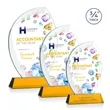 Wichita VividPrint™ Award on Newhaven Base - Amber | https://www.bestnamebadges.com