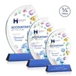 Wichita VividPrint™ Award on Newhaven Base - Blue | https://www.bestnamebadges.com