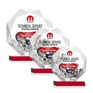 Kitchener VividPrint™ Award - Red | https://www.bestnamebadges.com