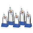 Vertex VividPrint™ Award on Base - Blue | https://www.bestnamebadges.com
