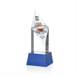 Vertex VividPrint™ Award on Base - Blue | https://www.bestnamebadges.com