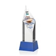 Vertex VividPrint™ Award on Base - Blue | https://www.bestnamebadges.com
