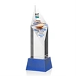 Vertex VividPrint™ Award on Base - Blue | https://www.bestnamebadges.com
