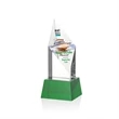 Vertex VividPrint™ Award on Base - Green | https://www.bestnamebadges.com
