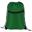 Sports Drawstring Backpack with Zipper Pocket | https://www.bestnamebadges.com