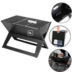 Portable Foldable Notebook Charcoal Grill