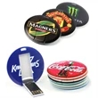 Round Card USB Flash Drive | https://www.bestnamebadges.com
