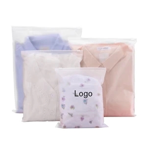 Frosted Transparent Storage Bag with Zipper