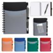 Tri-Pocket Notebook & Satin Pen | https://www.bestnamebadges.com