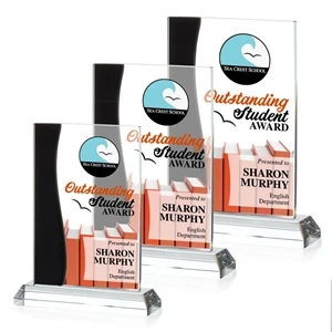 Landfield VividPrint™ Award - Black | https://www.bestnamebadges.com