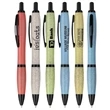 Eco Friendly - Click Action Pen - Colored Wheat Straw | https://www.bestnamebadges.com