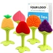 Baby Fruit Shaped Teething Toys | https://www.bestnamebadges.com