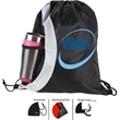 Heavy Duty Drawstring Cinch Backpack Side Mesh Pocket 15"x18 | https://www.bestnamebadges.com