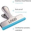 Stainless Steel Chip Bag Clips Covered With Silicone | https://www.bestnamebadges.com
