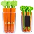 Lovely Carrot Shape Chip Clips For Food Packages | https://www.bestnamebadges.com