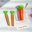 Lovely Carrot Shape Chip Clips For Food Packages | https://www.bestnamebadges.com