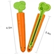 Lovely Carrot Shape Chip Clips For Food Packages | https://www.bestnamebadges.com
