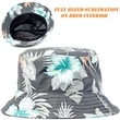 Sublimated Unstructured Bucket Hat w/ Imprint on Brim Inside | https://www.bestnamebadges.com