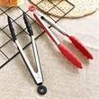 Stainless Steel Locking Kitchen Tongs With Silicone Tips Set | https://www.bestnamebadges.com