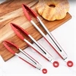 Stainless Steel Locking Kitchen Tongs With Silicone Tips Set | https://www.bestnamebadges.com