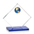 Ferrand Globe Award - Blue/Gold | https://www.bestnamebadges.com