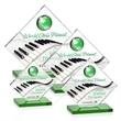 Ferrand VividPrint™ Award - Green/Silver | https://www.bestnamebadges.com
