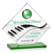 Ferrand VividPrint™ Award - Green/Silver | https://www.bestnamebadges.com