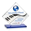 Ferrand VividPrint™ Award - Blue/Silver | https://www.bestnamebadges.com