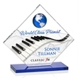 Ferrand VividPrint™ Award - Blue/Silver | https://www.bestnamebadges.com