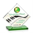 Ferrand VividPrint™ Award - Green/Gold | https://www.bestnamebadges.com