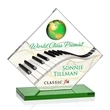 Ferrand VividPrint™ Award - Green/Gold | https://www.bestnamebadges.com