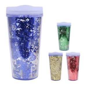17 Oz. Glamour Glitter Tumbler | https://www.bestnamebadges.com