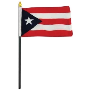 Popular 4" x 6" Puerto Rico - PuertoRican Flag