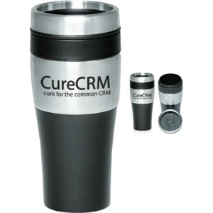 16 oz. Insulated Plastic Travel Mug | https://www.bestnamebadges.com