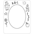 Oval Punch Out Picture Frame Magnet | https://www.bestnamebadges.com