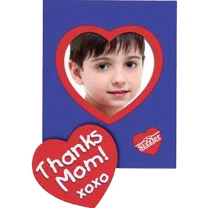 Heart Punch Out Picture Frame Magnet | https://www.bestnamebadges.com