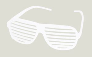 Special ! Slotted Fun Sunglasses In White
