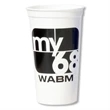 Smooth stadium cup - 32 oz | https://www.bestnamebadges.com