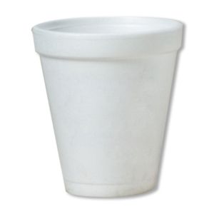 White sytrofoam tumbler - 6 oz