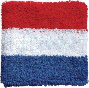 Striped Retro Heavyweight Wristband with Heat Transfer