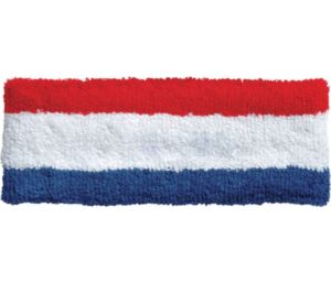 Made in the USA Striped Retro Sweatband Set with Transfer
