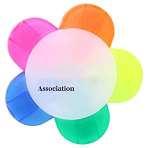 Flower Multi-Color Highlighter | https://www.bestnamebadges.com